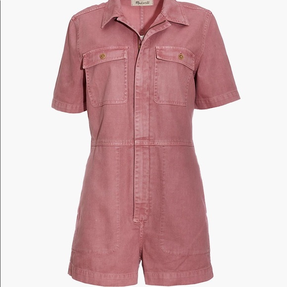 Madewell Pants - Madewell Garment Dyed Coverall Romper Small